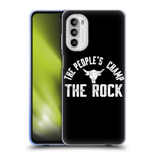 WWE The Rock The People's Champ Soft Gel Case for Motorola Moto G52