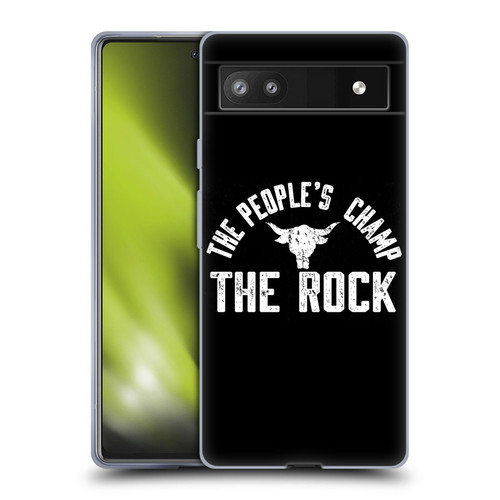 WWE The Rock The People's Champ Soft Gel Case for Google Pixel 6a