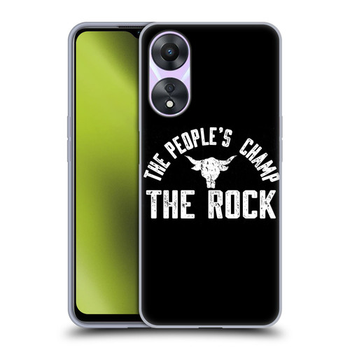 WWE The Rock The People's Champ Soft Gel Case for OPPO A78 4G