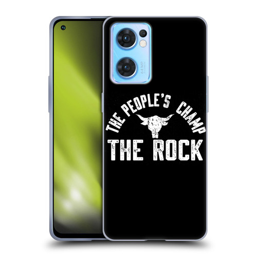 WWE The Rock The People's Champ Soft Gel Case for OPPO Reno7 5G / Find X5 Lite