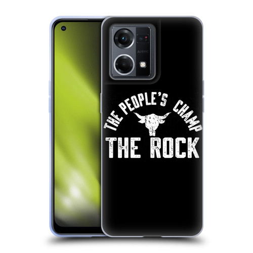 WWE The Rock The People's Champ Soft Gel Case for OPPO Reno8 4G