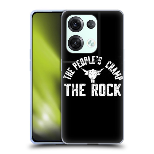 WWE The Rock The People's Champ Soft Gel Case for OPPO Reno8 Pro