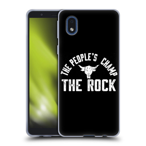 WWE The Rock The People's Champ Soft Gel Case for Samsung Galaxy A01 Core (2020)