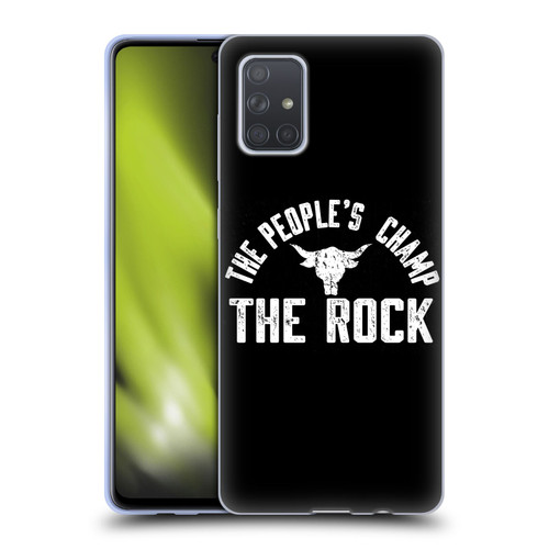 WWE The Rock The People's Champ Soft Gel Case for Samsung Galaxy A71 (2019)
