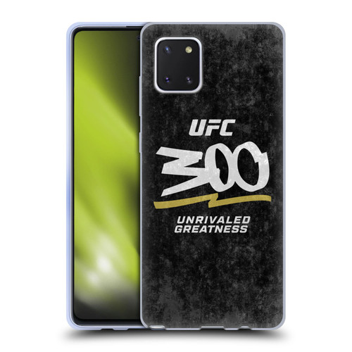 UFC 300 Logo Unrivaled Greatness Distressed Soft Gel Case for Samsung Galaxy Note10 Lite