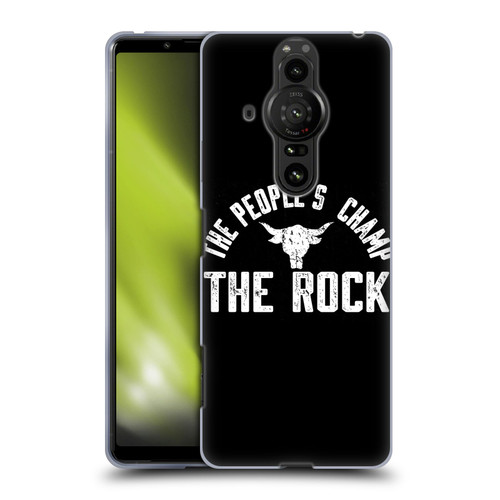 WWE The Rock The People's Champ Soft Gel Case for Sony Xperia Pro-I