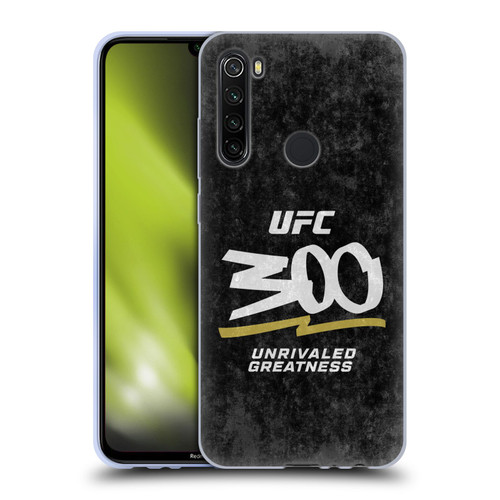 UFC 300 Logo Unrivaled Greatness Distressed Soft Gel Case for Xiaomi Redmi Note 8T