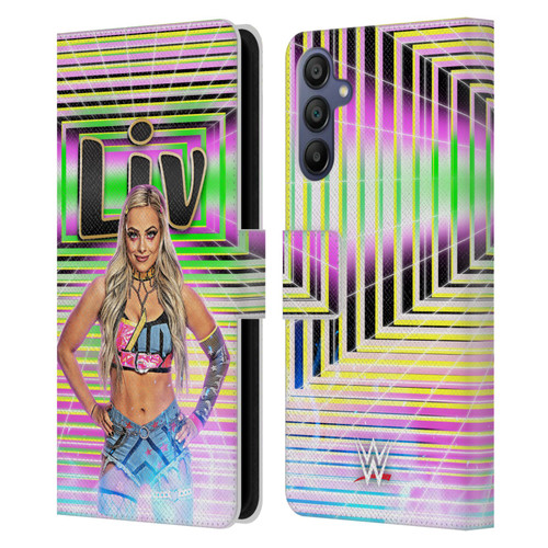 WWE Liv Morgan Portrait Leather Book Wallet Case Cover For Samsung Galaxy A15