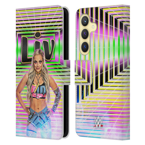 WWE Liv Morgan Portrait Leather Book Wallet Case Cover For Samsung Galaxy S24 5G