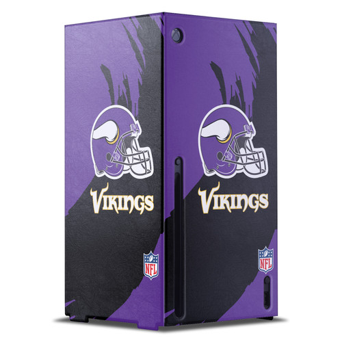 NFL Minnesota Vikings Sweep Stroke Game Console Wrap Case Cover for Microsoft Xbox Series X