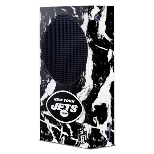 NFL New York Jets Marble Game Console Wrap Case Cover for Microsoft Xbox Series S Console