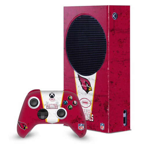 NFL Arizona Cardinals Banner Game Console Wrap and Game Controller Skin Bundle for Microsoft Series S Console & Controller