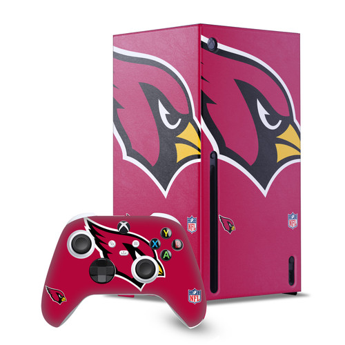 NFL Arizona Cardinals Oversized Game Console Wrap and Game Controller Skin Bundle for Microsoft Series X Console & Controller