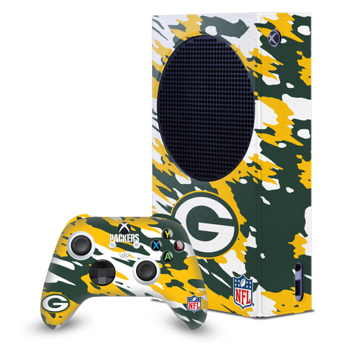 NFL Green Bay Packers Camou Game Console Wrap and Game Controller Skin Bundle for Microsoft Series S Console & Controller