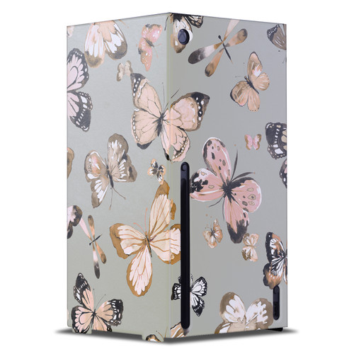 Ninola Assorted Butterflies Gold Green Game Console Wrap Case Cover for Microsoft Xbox Series X