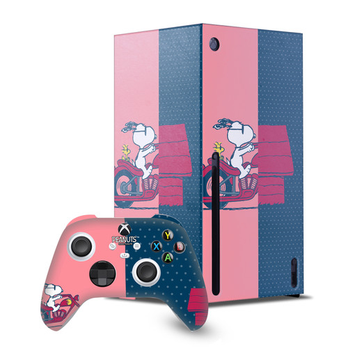 Peanuts Character Graphics Snoopy & Woodstock Game Console Wrap and Game Controller Skin Bundle for Microsoft Series X Console & Controller