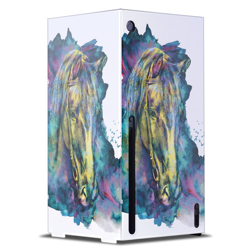 Riza Peker Art Mix Horse Game Console Wrap Case Cover for Microsoft Xbox Series X