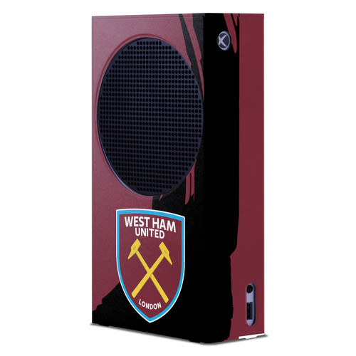 West Ham United FC Art Sweep Stroke Game Console Wrap Case Cover for Microsoft Xbox Series S Console