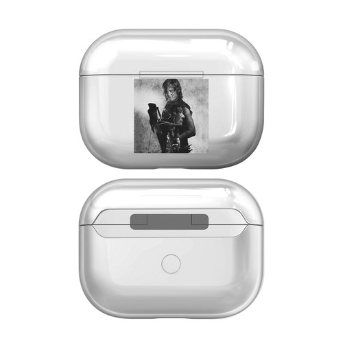 AMC The Walking Dead Double Exposure Daryl Clear Hard Crystal Cover Case for Apple AirPods Pro 2 Charging Case