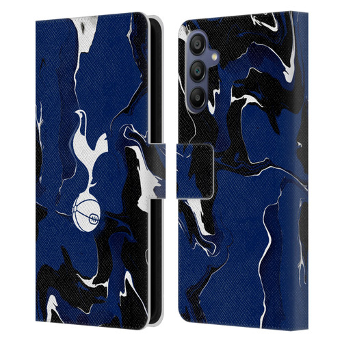 Tottenham Hotspur F.C. Badge Marble Leather Book Wallet Case Cover For Samsung Galaxy A15