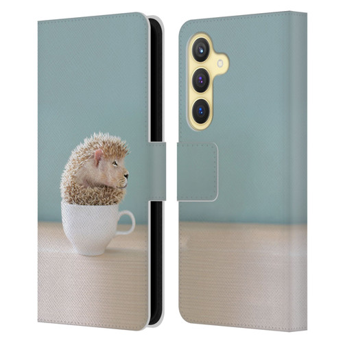 Pixelmated Animals Surreal Pets Lionhog Leather Book Wallet Case Cover For Samsung Galaxy S24 5G