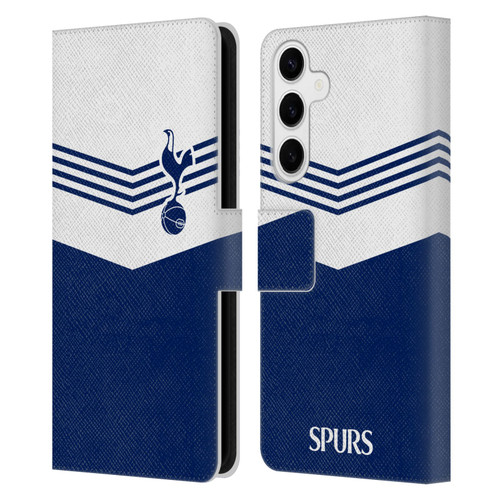 Tottenham Hotspur F.C. Badge 1978 Stripes Leather Book Wallet Case Cover For Samsung Galaxy S24+ 5G