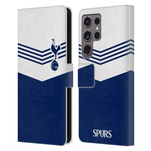 Tottenham Hotspur F.C. Badge 1978 Stripes Leather Book Wallet Case Cover For Samsung Galaxy S24 Ultra 5G