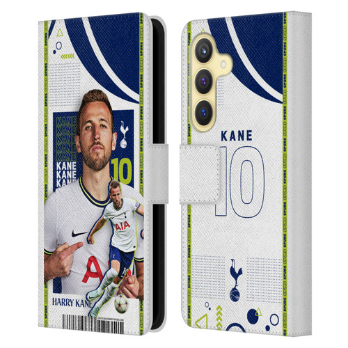 Tottenham Hotspur F.C. 2022/23 First Team Harry Kane Leather Book Wallet Case Cover For Samsung Galaxy S24 5G