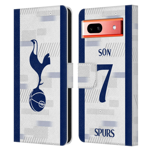 Tottenham Hotspur F.C. 2023/24 Players Son Heung-Min Leather Book Wallet Case Cover For Google Pixel 7a