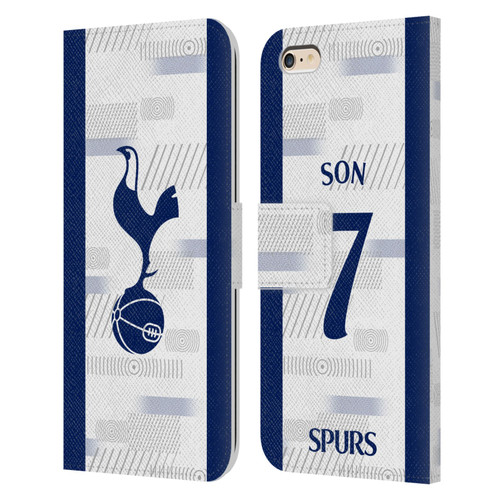 Tottenham Hotspur F.C. 2023/24 Players Son Heung-Min Leather Book Wallet Case Cover For Apple iPhone 6 Plus / iPhone 6s Plus