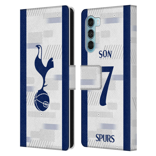 Tottenham Hotspur F.C. 2023/24 Players Son Heung-Min Leather Book Wallet Case Cover For Motorola Edge S30 / Moto G200 5G