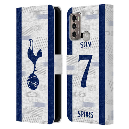 Tottenham Hotspur F.C. 2023/24 Players Son Heung-Min Leather Book Wallet Case Cover For Motorola Moto G60 / Moto G40 Fusion