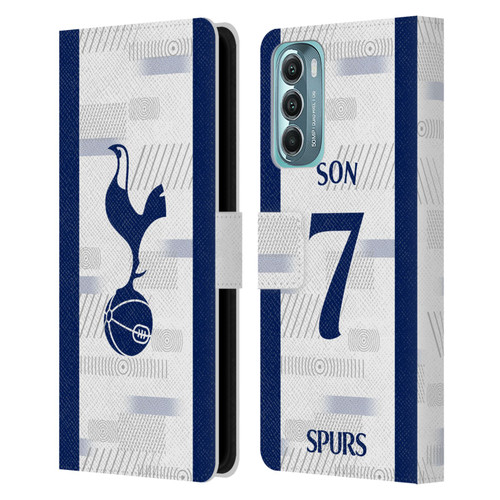 Tottenham Hotspur F.C. 2023/24 Players Son Heung-Min Leather Book Wallet Case Cover For Motorola Moto G Stylus 5G (2022)