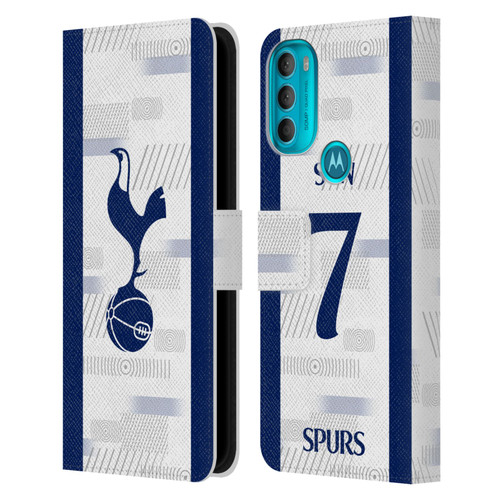 Tottenham Hotspur F.C. 2023/24 Players Son Heung-Min Leather Book Wallet Case Cover For Motorola Moto G71 5G
