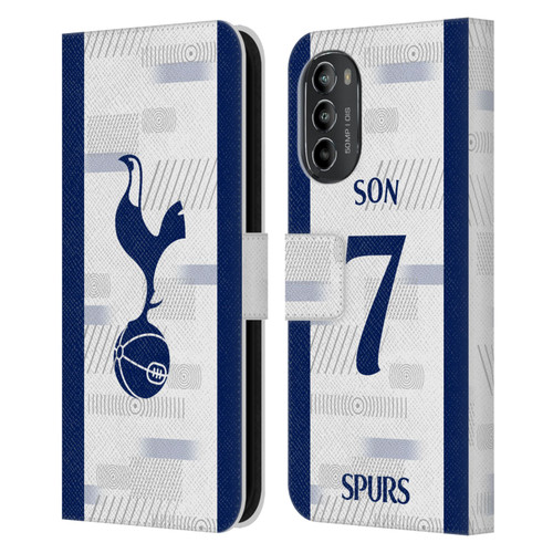 Tottenham Hotspur F.C. 2023/24 Players Son Heung-Min Leather Book Wallet Case Cover For Motorola Moto G82 5G
