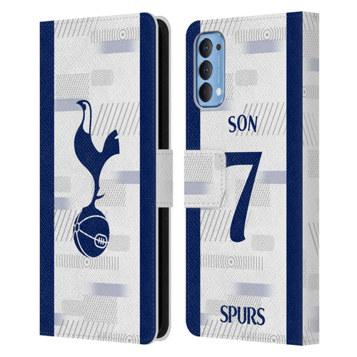 Tottenham Hotspur F.C. 2023/24 Players Son Heung-Min Leather Book Wallet Case Cover For OPPO Reno 4 5G