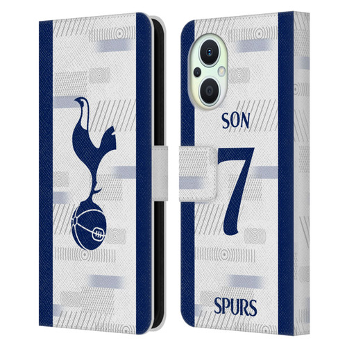 Tottenham Hotspur F.C. 2023/24 Players Son Heung-Min Leather Book Wallet Case Cover For OPPO Reno8 Lite