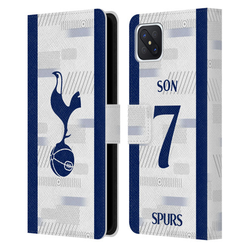 Tottenham Hotspur F.C. 2023/24 Players Son Heung-Min Leather Book Wallet Case Cover For OPPO Reno4 Z 5G