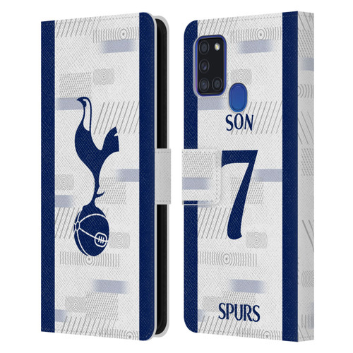Tottenham Hotspur F.C. 2023/24 Players Son Heung-Min Leather Book Wallet Case Cover For Samsung Galaxy A21s (2020)