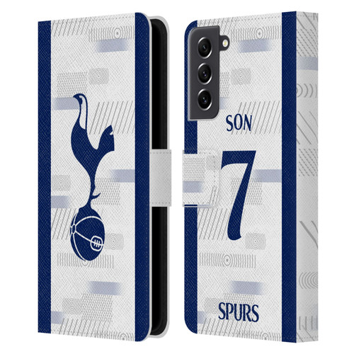 Tottenham Hotspur F.C. 2023/24 Players Son Heung-Min Leather Book Wallet Case Cover For Samsung Galaxy S21 FE 5G