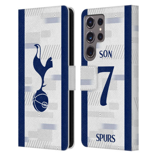 Tottenham Hotspur F.C. 2023/24 Players Son Heung-Min Leather Book Wallet Case Cover For Samsung Galaxy S24 Ultra 5G