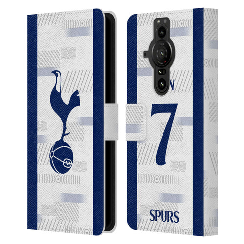 Tottenham Hotspur F.C. 2023/24 Players Son Heung-Min Leather Book Wallet Case Cover For Sony Xperia Pro-I