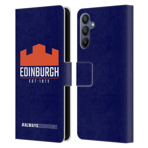 Edinburgh Rugby Logo 2 Always Edinburgh Leather Book Wallet Case Cover For Samsung Galaxy A15