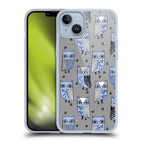Andrea Lauren Design Birds Owls Soft Gel Case for Apple iPhone 14 Plus