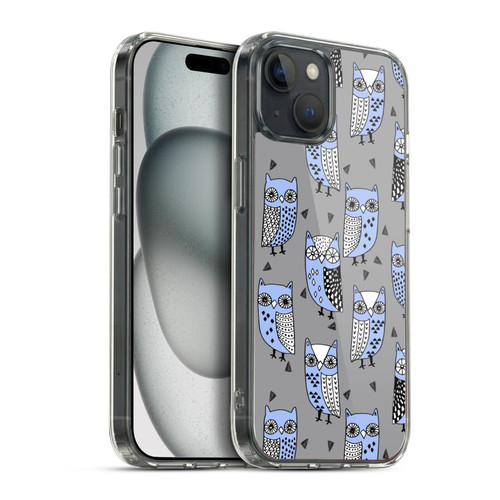 Andrea Lauren Design Birds Owls Soft Gel Case for Apple iPhone 15 Plus & MagSafe