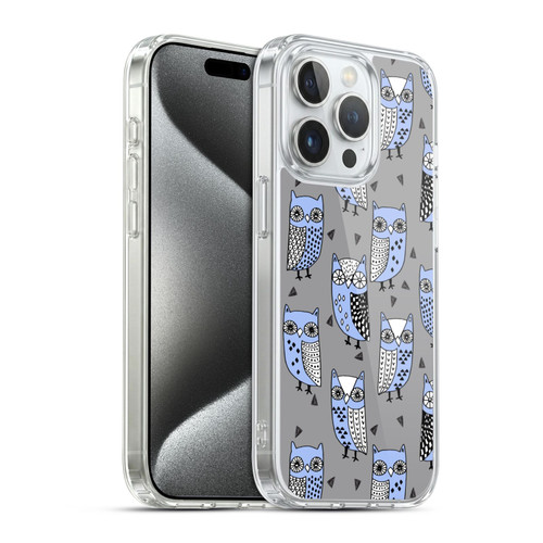 Andrea Lauren Design Birds Owls Soft Gel Case for Apple iPhone 15 Pro & MagSafe