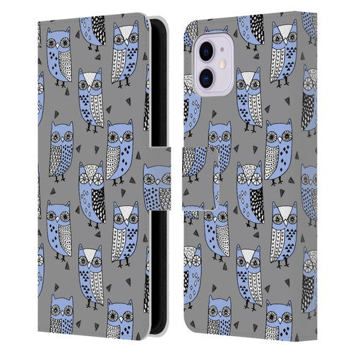 Andrea Lauren Design Birds Owls Leather Book Wallet Case Cover For Apple iPhone 11