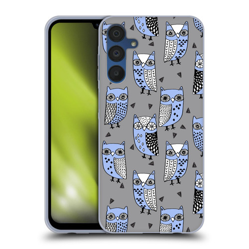 Andrea Lauren Design Birds Owls Soft Gel Case for Samsung Galaxy A15