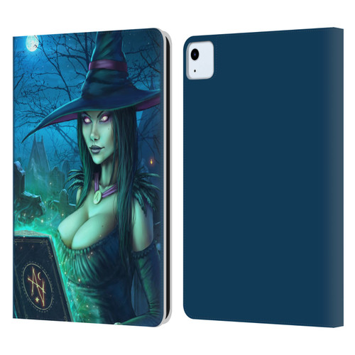 Christos Karapanos Dark Hours Witch Leather Book Wallet Case Cover For Apple iPad Air 2020 / 2022