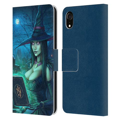 Christos Karapanos Dark Hours Witch Leather Book Wallet Case Cover For Apple iPhone XR